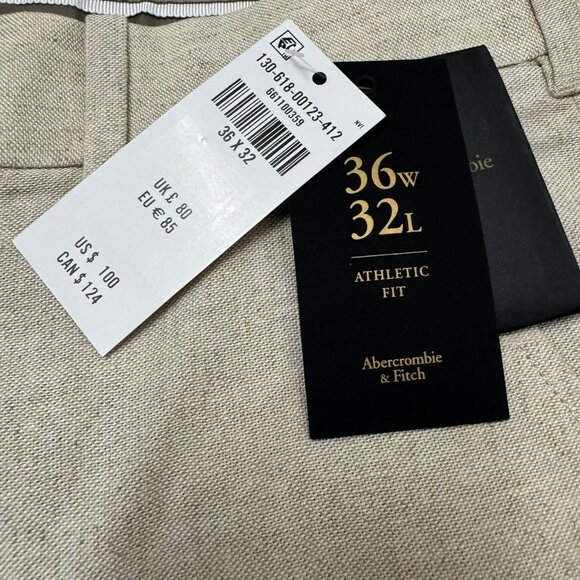 NWT - Abercrombie Lined Pants - 36x32 (2025) - Picture 3 of 4